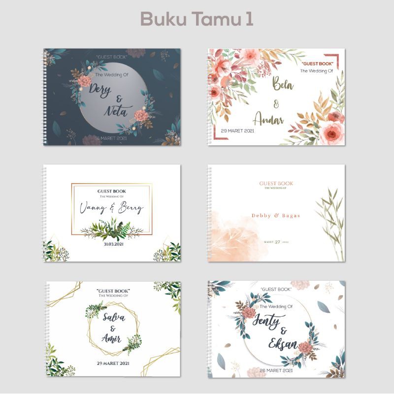 Buku Tamu Pernikahan / Gues Book / Buku Tamu Undangan Costume