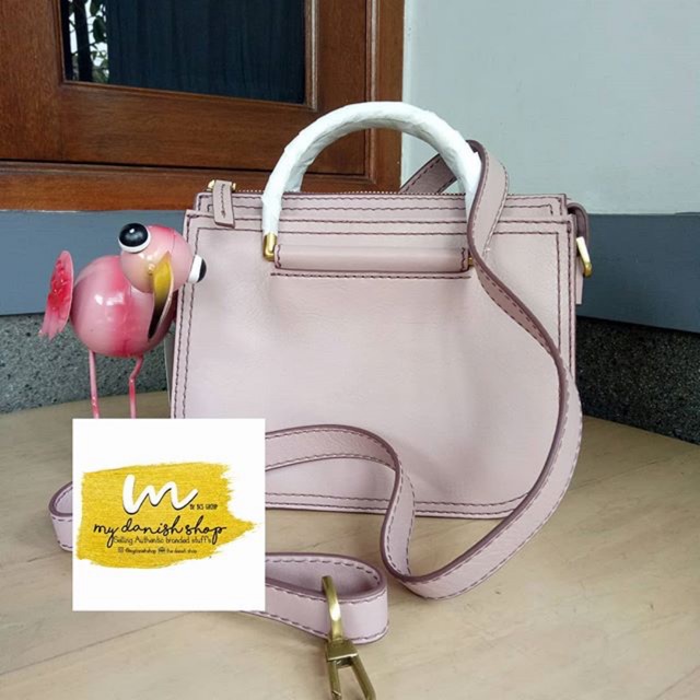 Tas Fossil Mini Ryder Satchel Top Handle Orchid Tint Soft Pink Muda Kecil Ori