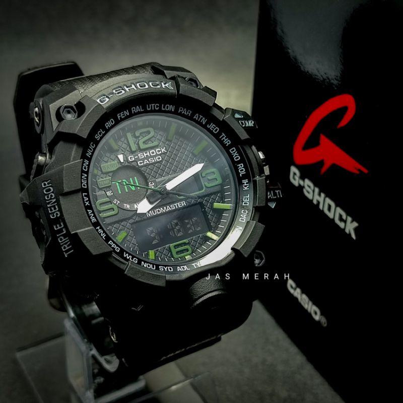 JAM TANGAN PRIA CASIO G-SHOCK TNI ARMY GWG 1000 TALI HITAM