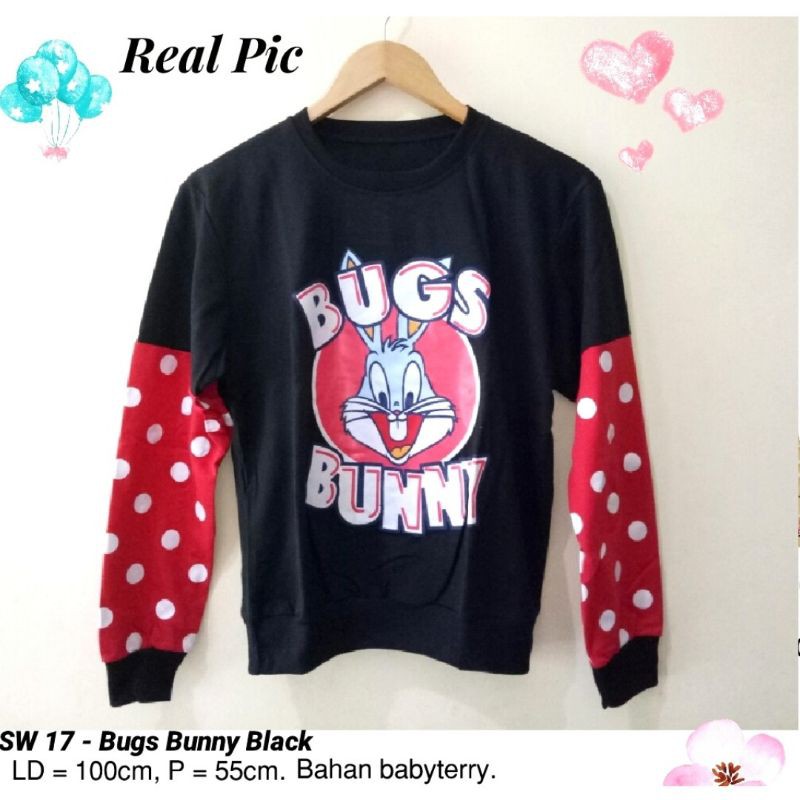 SWEATER CUTE,  BAJU LENGAN PANJANG CEWEK LUCU KARAKTER