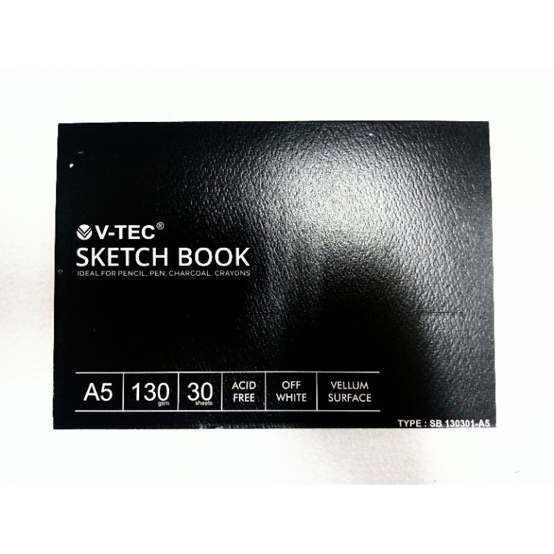 

V-TEC SKETCHBOOK A5 VELLUM SURFACE 130GSM