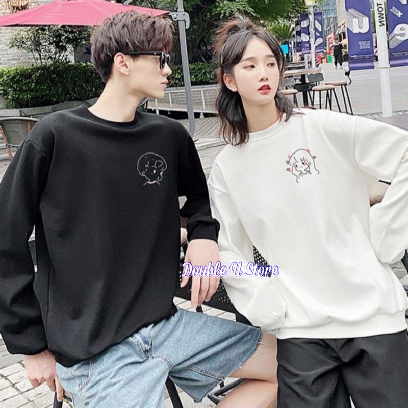 sweater oversize wanita - sweater oversize pria - crewneck wanita - sweater crewneck - sweater boy a