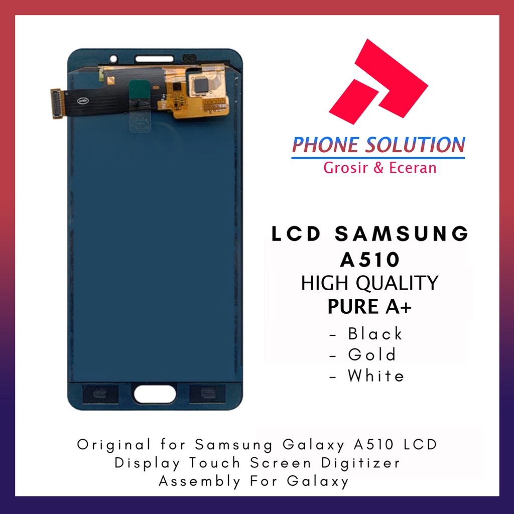 LCD Samsung A5 2016 LCD Samsung A510F ORED 100% Fullset Touchscreen // Supplier LCD Samsung - Garansi 1 Bulan