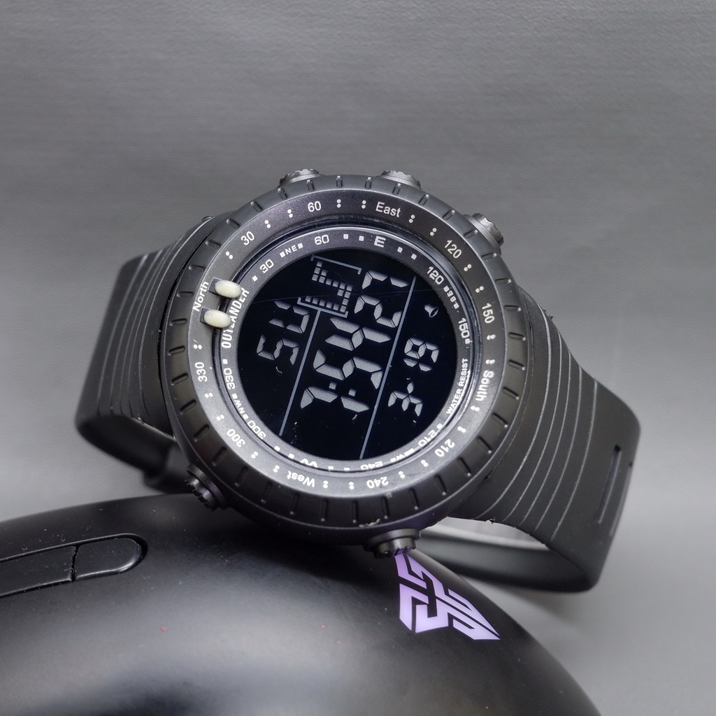 Jam Tangan Pria Outlander Karet Water Resist Digital A