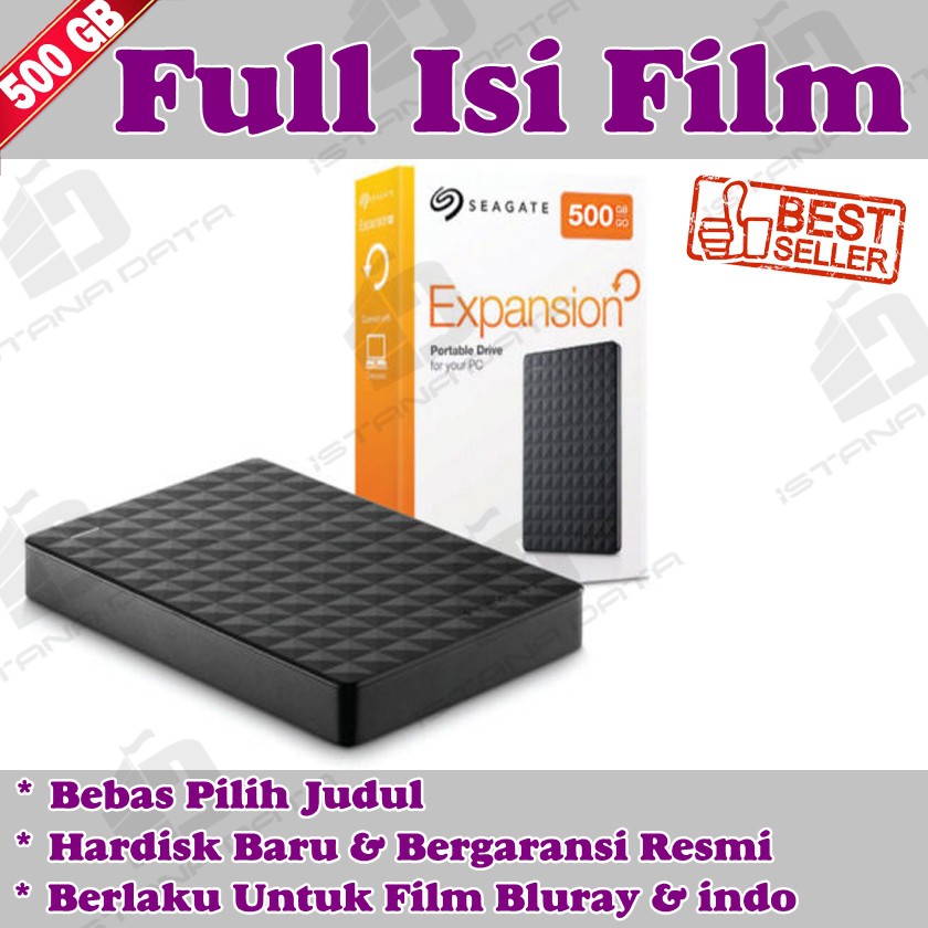 Hardisk External Seagate 500GB Full Isi Film
