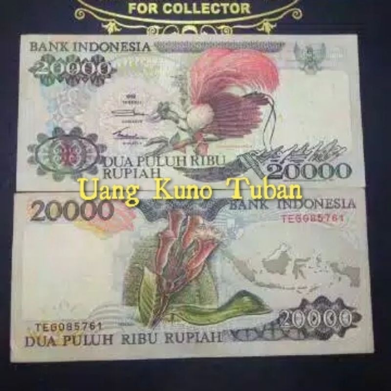 uang kuno 20 000 cendrawasih. dua puluh ribu cendrawasih. 20.000 rupiah