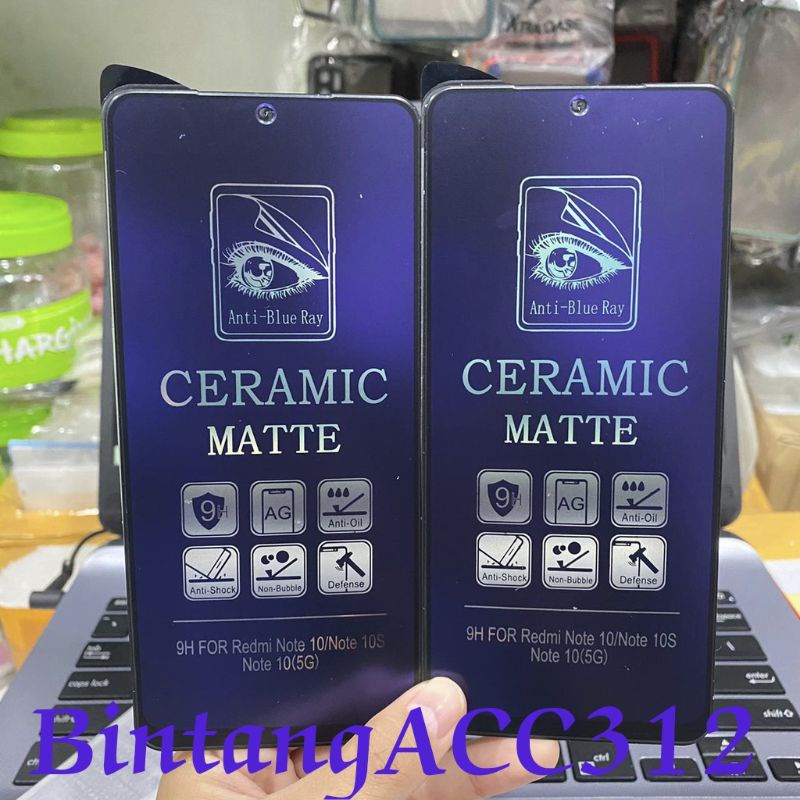 TEMPERED GLASS CERAMIC BLUE MATTE (XIAOMI)