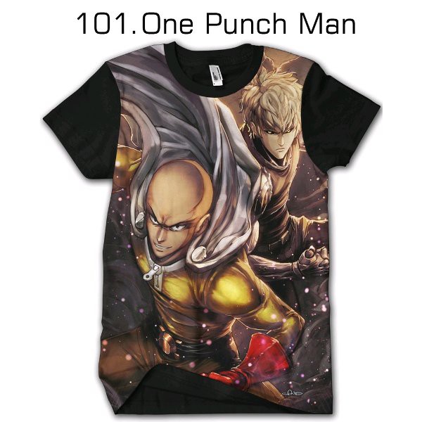 Kaos One punch man 101 Tshirt Dewasa Cowok Cewek Baju Anak kids Jaman Now Bukan Jaket Dilan