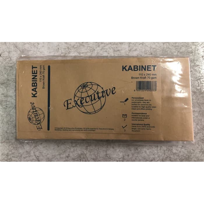 

Amplop Coklat Ukuran Kabinet