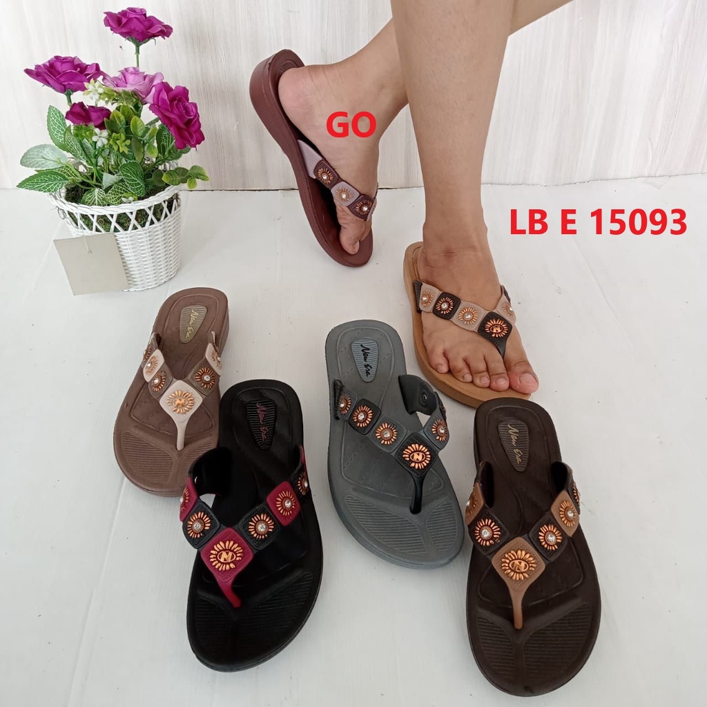 gos NEW ERA LB E 15093 Sandal Jepit Karet Wanita Size 37/41