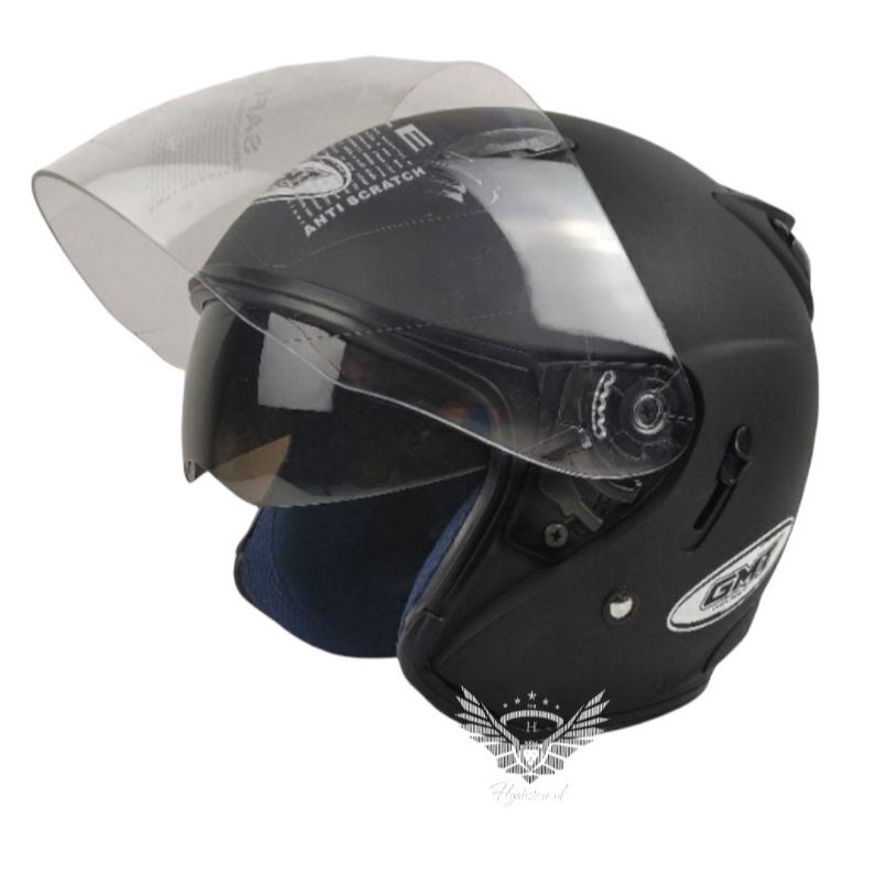Jual HELM MOTOR DOUBLE VISOR HELM HALF FACE HELM GMT HELM ORIGINAL HELM