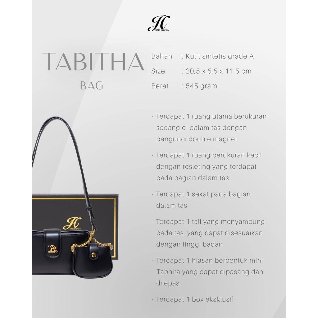 JIMS HONEY TAS SELEMPANG WANITA TABITHA BAG (FREE EXCLUSIVE BOX+DOMPET)