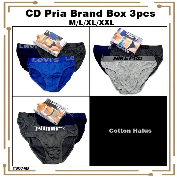 Celana Dalam Pria Brand Box 3's