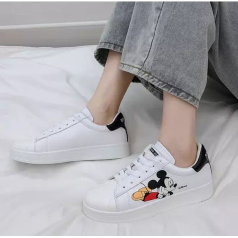 TmO - 8.8 Sale sepatu wanita sneakers fashion women Micky Mouse Kets/sepatu wanita fas hion termurah kekinian bisa cod