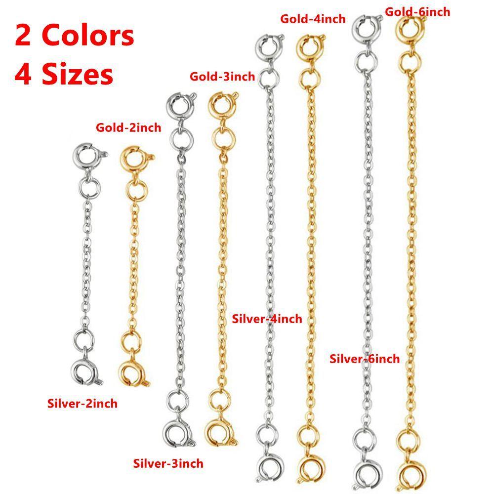 Wonder Extender Safety Chain Extender Baru Emas Perak Rose Gold DIY