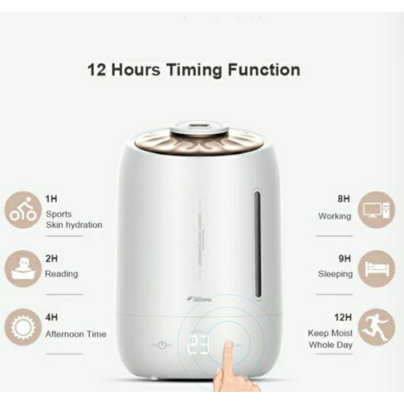 Deerma F600 F600S Humidifier Difusser Aromatheraphy New Garansi Resmi