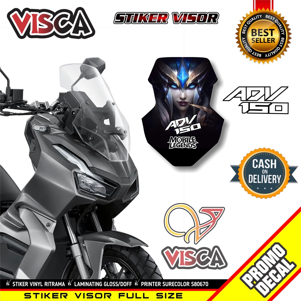 Stiker Visor Adv 150 Sticker Adv 150 Stiker Motor Adv 150 Stiker Visor Motor Honda Adv 150 Mobile Le