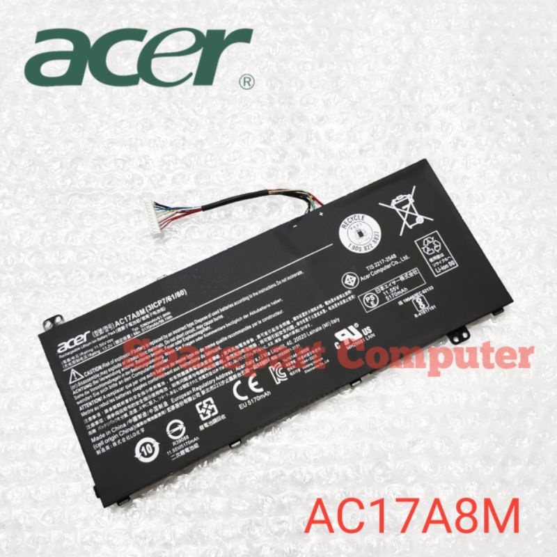Baterai Battery Acer Aspire VN7-571 571G 591 591G 791 MS2391 AC17A8M