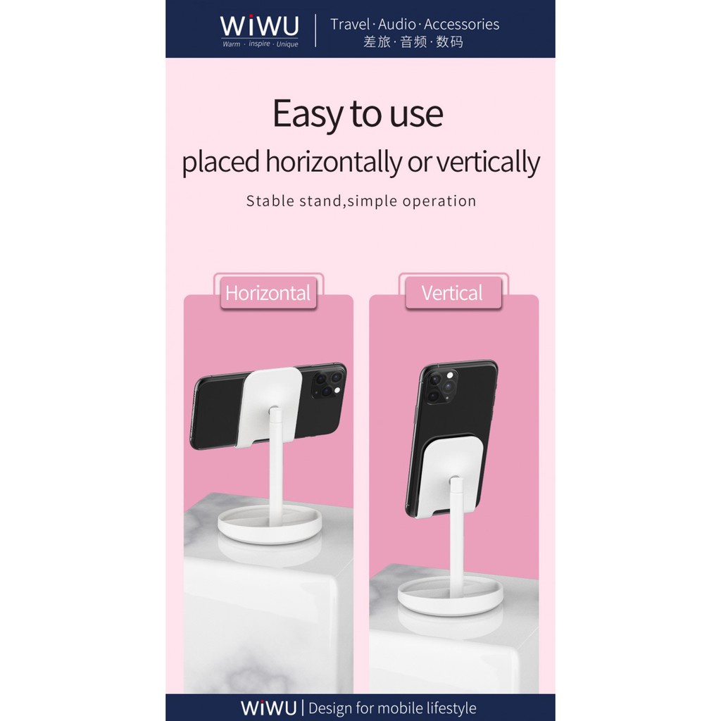 898 WIWU ZM201 - Mirror Desktop Stand For Phone and Tablet