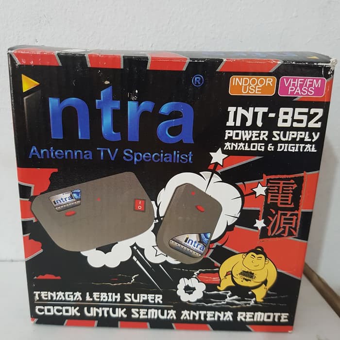 INTRA Booster Antena TV Remote-Int 852 penguat sinyal tv