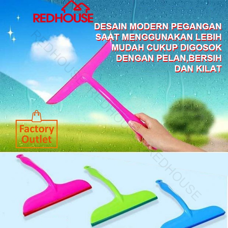 RED HOUSE Alat Pembersih Kaca Wipper Jendela Peralatan Kebersihan