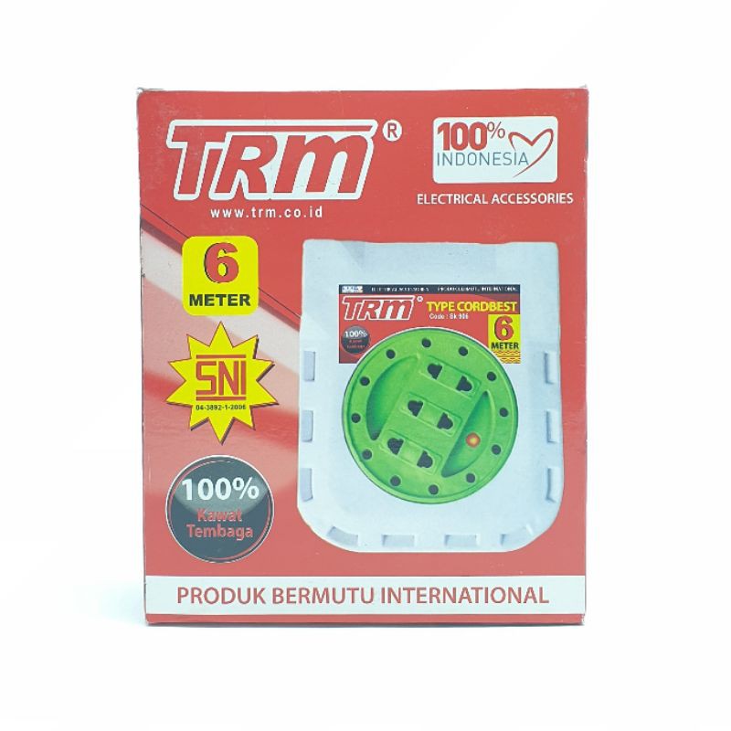 TRM Cordbest 6 Mtr Kabel Box SNI / Box Kabel / Kabel Roll / Gulungan Kabel / Kotak Kabel / Bok Kabel