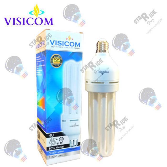 Promo Bohlam Lampu CFL PLC LHE Jumbo Visicom 45 Watt W 4 U 4U Murah Terbaik
