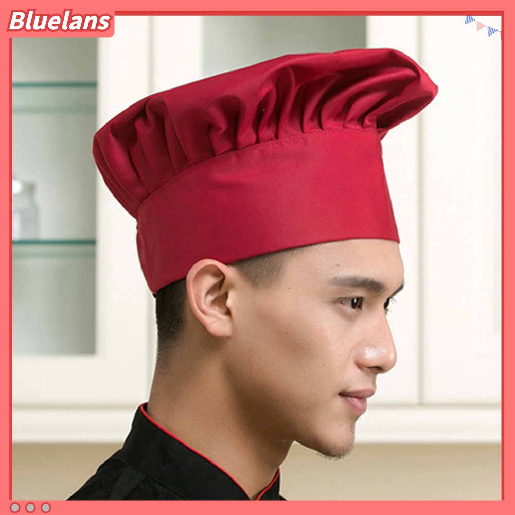 Bluelans Topi Koki Katering / Bakering / Koki Adjustable Stretch Untuk Pria