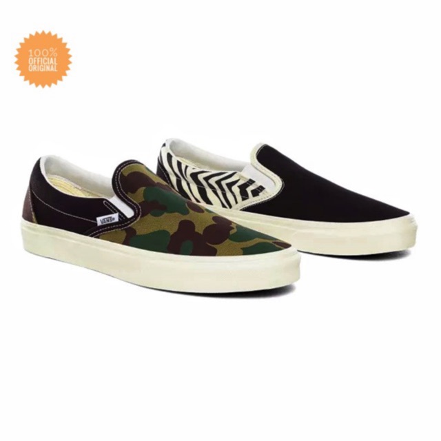 Vans Classic Slip-On (Mismatch) Zebra/Camo