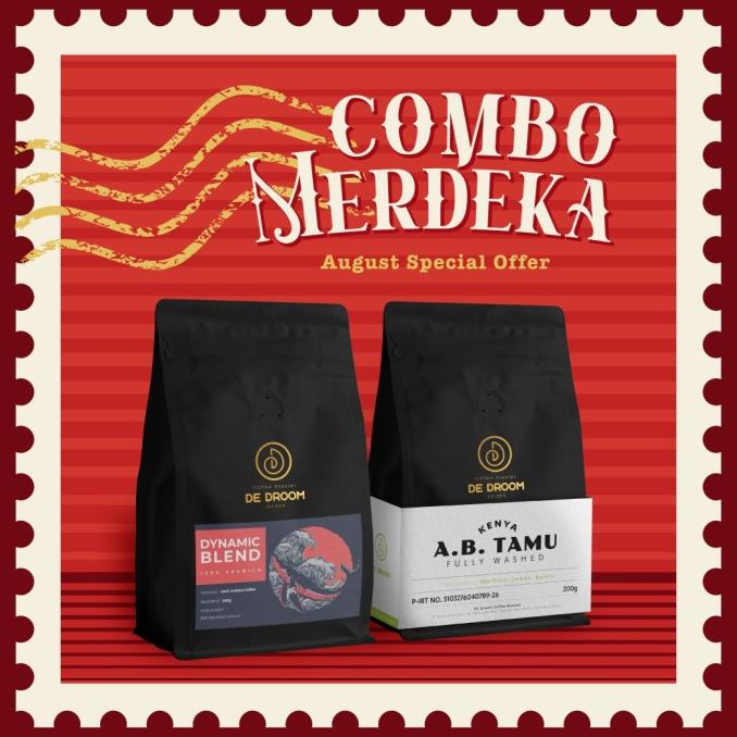 

COMBO MERDEKA - Biji Kopi Arabica Kenya (200g) + Dynamic Blend (250g)