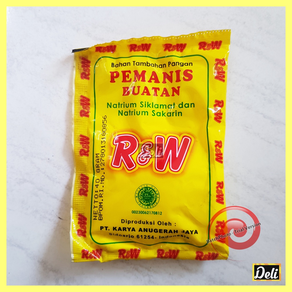 

Rajawali Pemanis Buatan 15gr Sachet / Pemanis Buatan RW 15gr Sachet