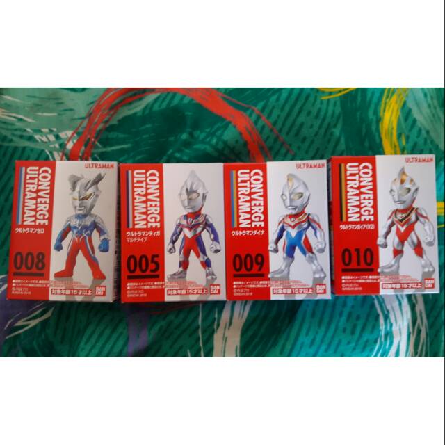 Set Converge Ultraman Tiga Dyna Gaia Zero