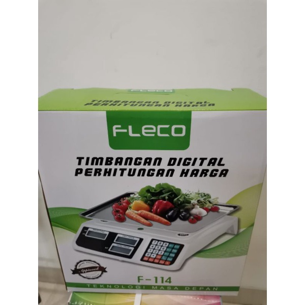 TIMBANGAN DIGITAL BUAH SAYUR , DAGING &amp; LAUNDRY 30 KG  FLECO F-124