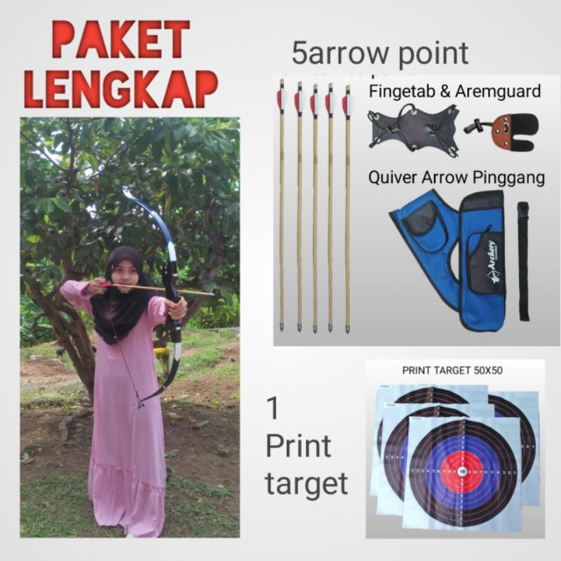 Busur Panah Anak Paket Lengkap