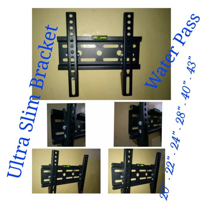 Promo Bracket TV LED 40" - 43" Built In Water Pass Bisa Gojek Murah Banget