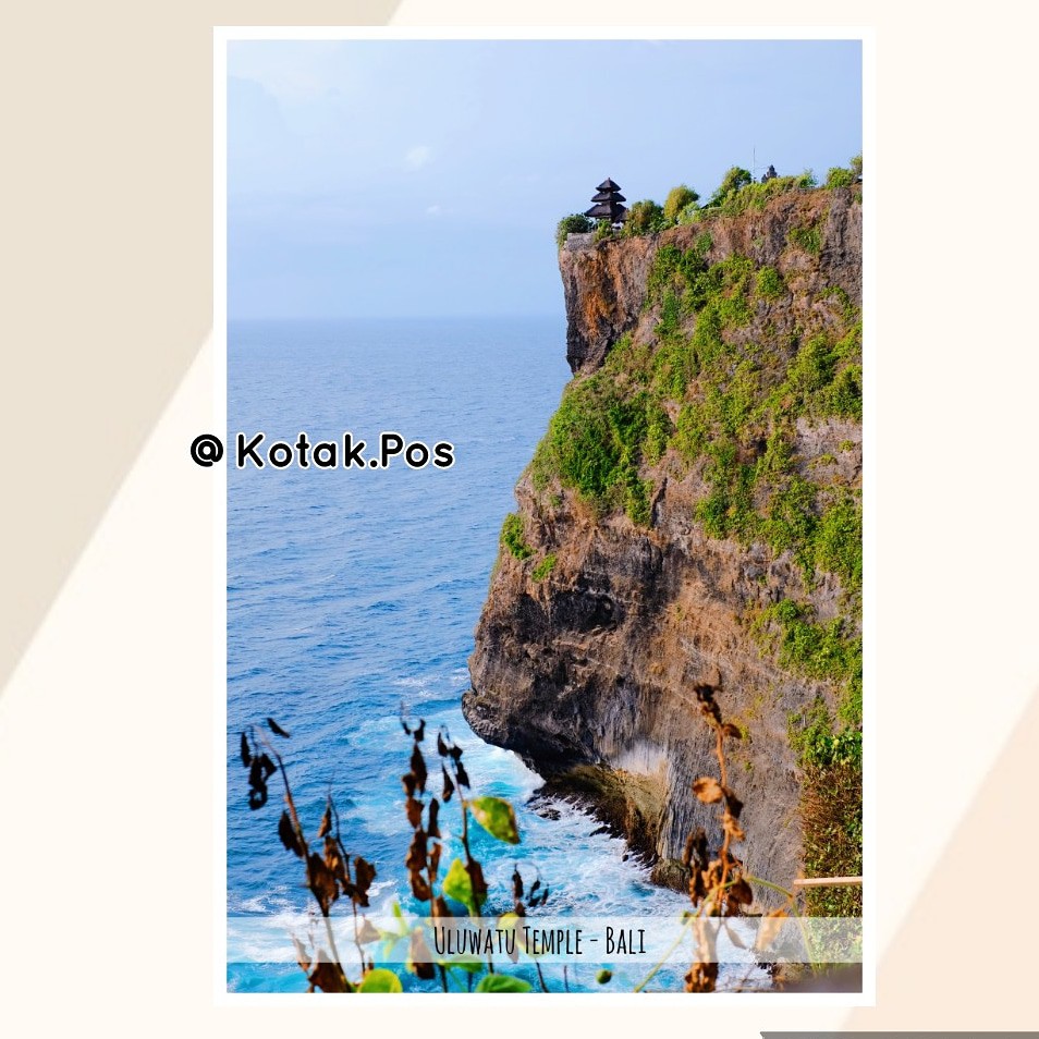 

ULUWATU TEMPLE BALI CANDI KARTU POS POSTCARD GREETING CARD UCAPAN SWAPBOT POSTCROSSING UNIK WISUDA