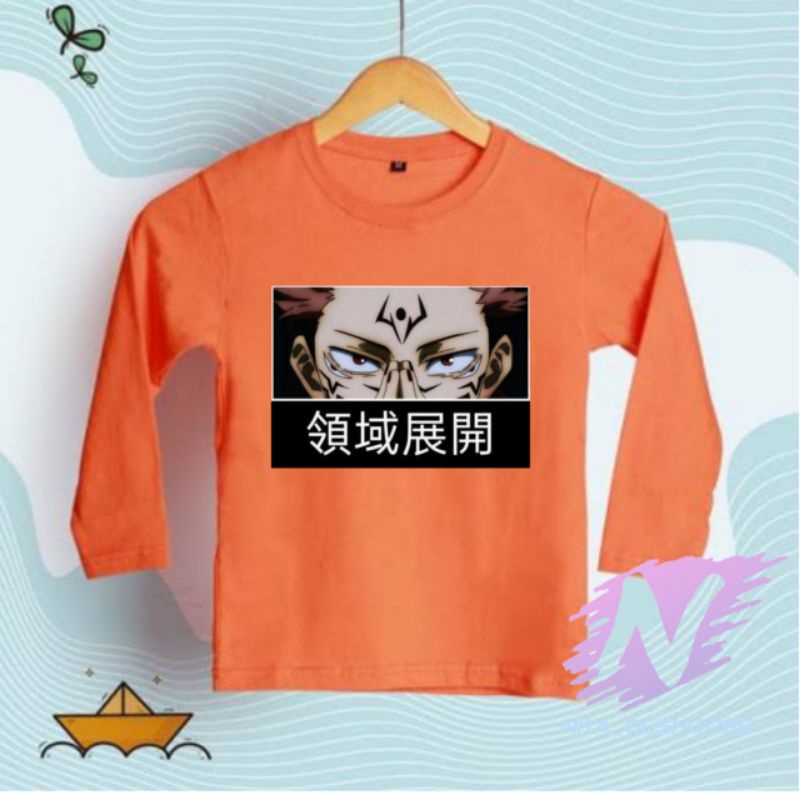 kaos jujutsu kaisen kaos anak lengan panjang anime