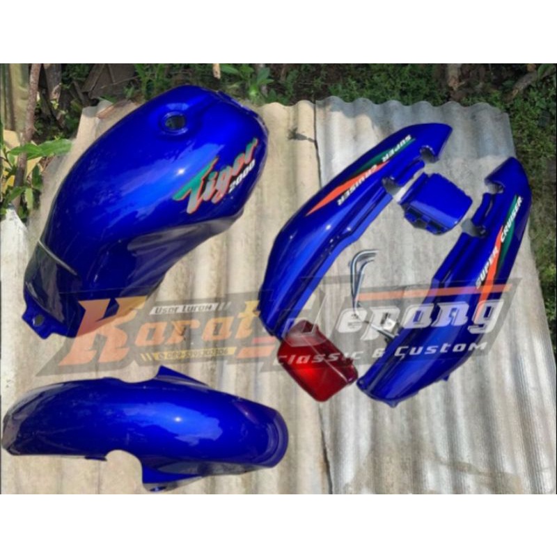 Bodi body sett honda tiger 2000 tiger lawas lama biru