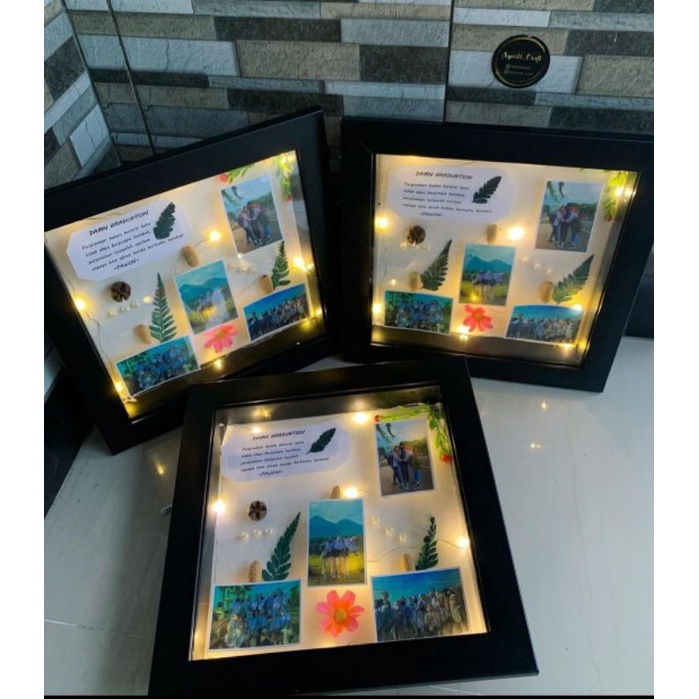 Frame foto 3D CUSTOM Kado wisuda/Kado ulang tahun/Kado cewek cowok/kado pernikahan