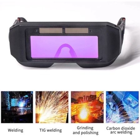 Kacamata Las Otomatis Kacamata Tukang Las Anti Silau Solar Kacamata Welding Glasses Auto Darkness