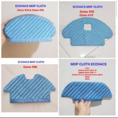 Mop Cloth Ecovacs ozmo 920 950 930 900 T8 aivi Ozmo slim Kain Pel ecovacs