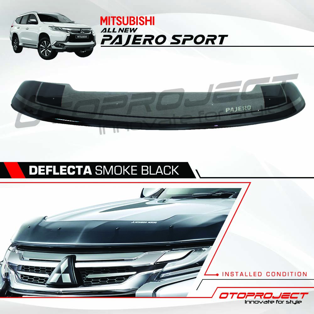 Otoproject - Deflecta A.N Pajero Sport 2016 Smoke Black | Deflecta Pajero Sport 2016