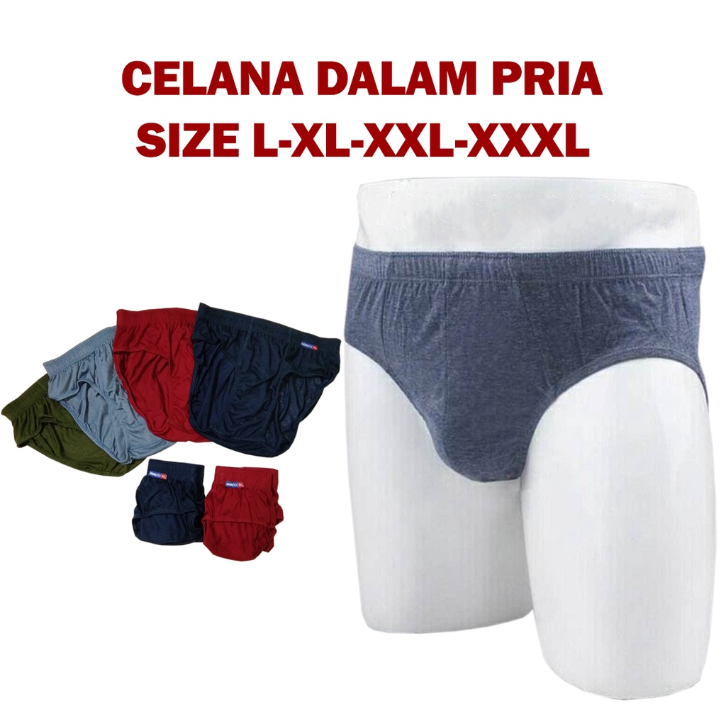 cd celana dalam sempak dalaman kolor cowok pria laki laki dewasa size L XL XXL XXXL