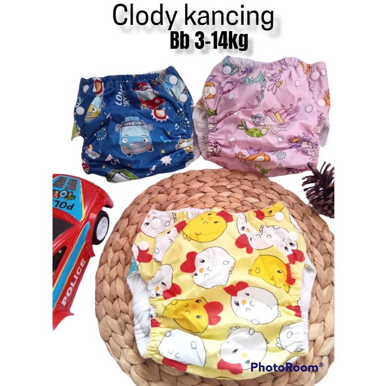 CLODY MURAH WATERPROOF JASBABY SK-P1 Motif POPOK Bayi Kain Kancing Cloth Diaper Clodi Bayi Dapat Dic