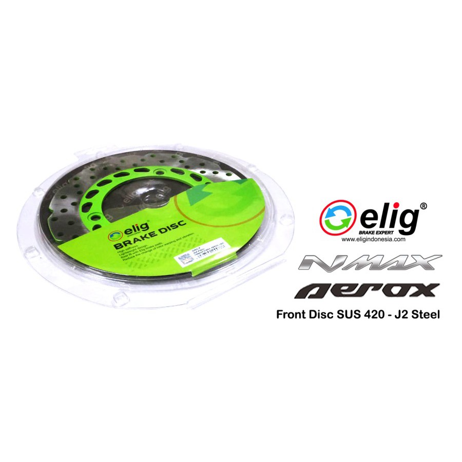 CAKRAM DISC PIRINGAN DEPAN BELAKANG NMAX AEROX SET ELIG ANTI SELIP