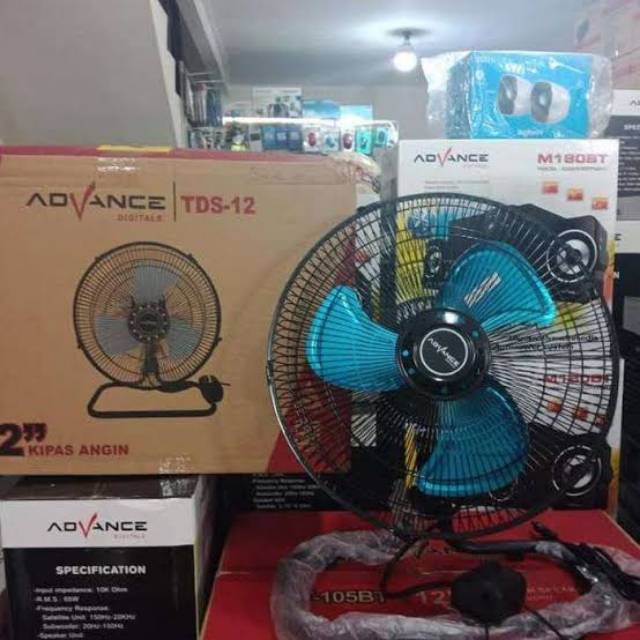 Advance Kipas Angin Tordando / Kipas Angin Besi Advance TDS 12 inch meja/dinding sangat mantap