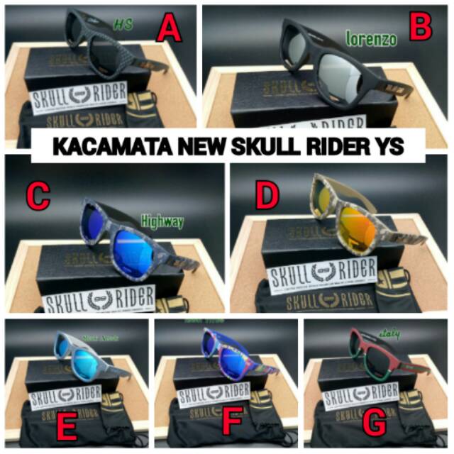 SUNGLASES NEW SKULL RIDER