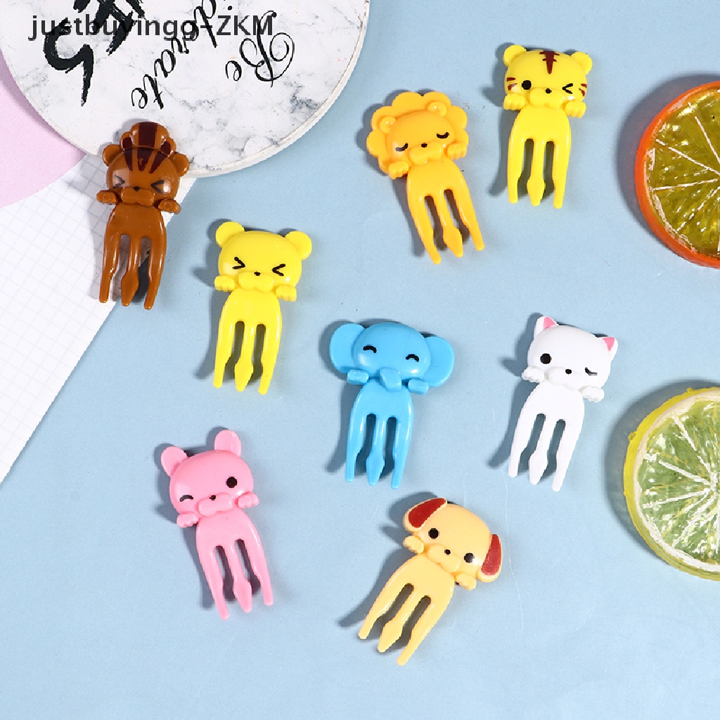 [justbuyingg] 8Pcs Bento Vegetable Crockery Cute Mini Toddler Children Fruit Forks Toothpicks [zkm]