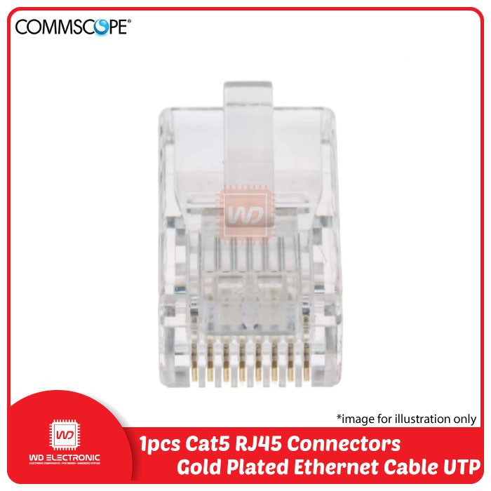 Connector RJ45 CAT5 CAT5E Ethernet Konektor CAT6 Commscope RJ45 AMP