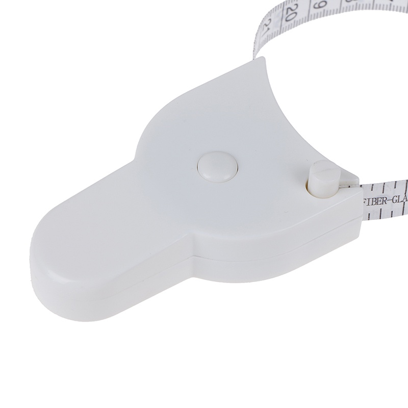 {LUCKID}2Pcs/Set White PVC Body Fat Caliper Measure Tape Tester Fitness For Lose Weight